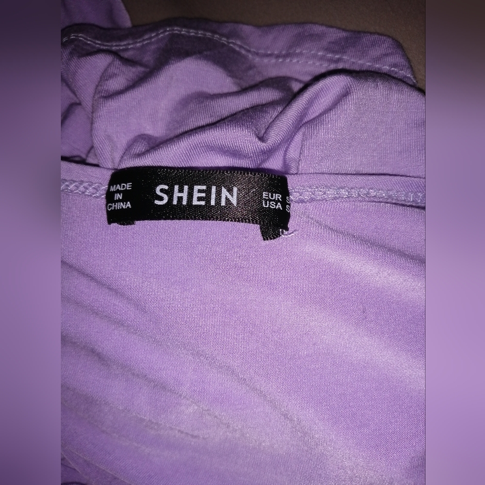 🐆 SHEIN Lavendar Scoop Back Jersey Skater Dress - Picture 6 of 6